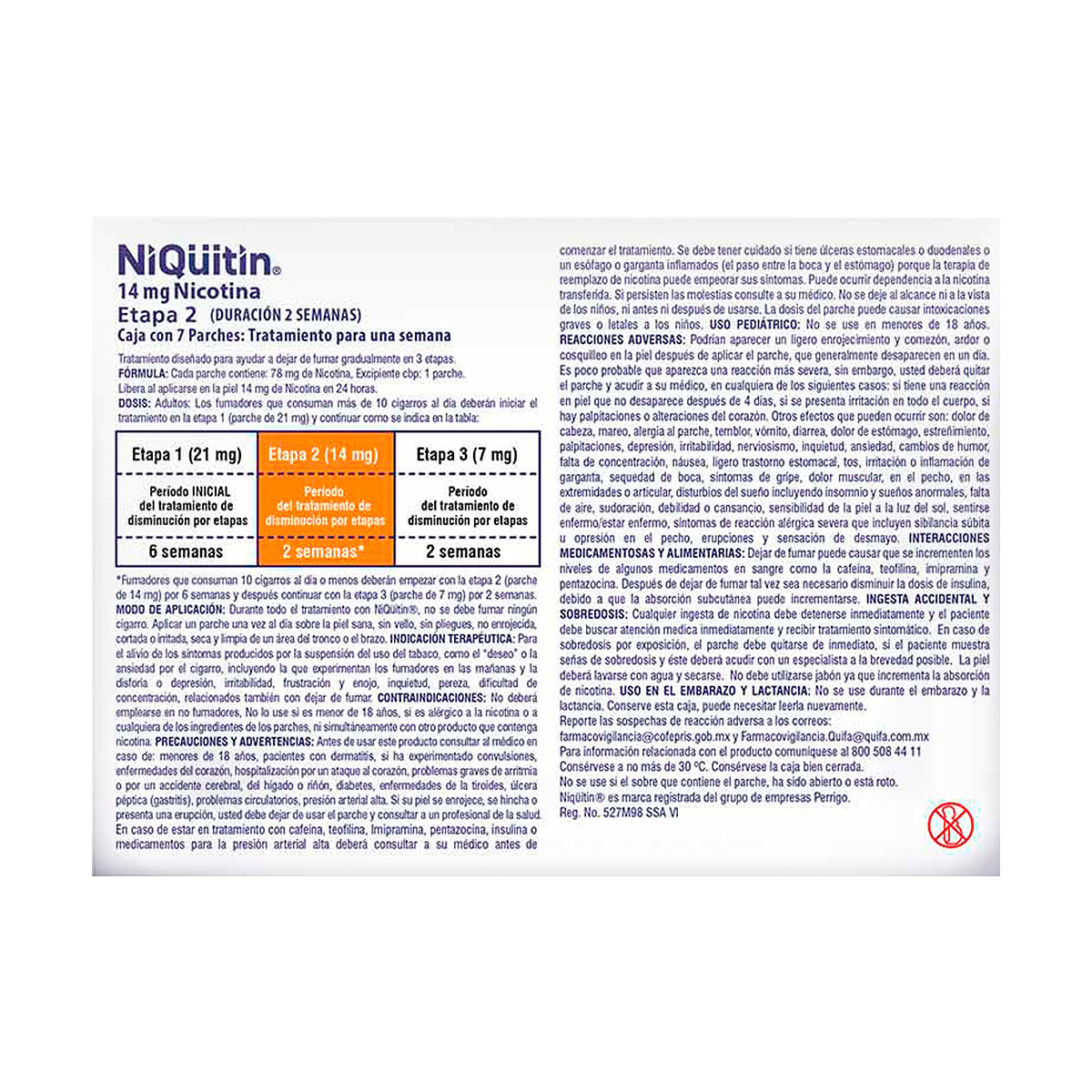 NiQuitin Etapa 2-2 Pack Tratamiento Para Dejar De Fumar