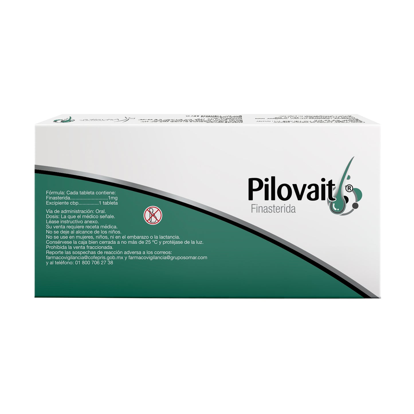 Pilovait Con 30 Tabletas Finasterida 1mg