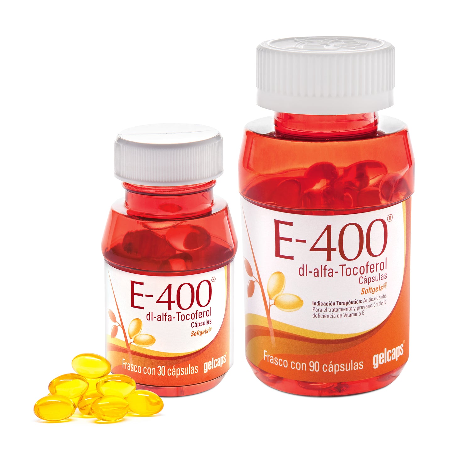 Vitamina E 400mg Dúo 120 Cápsulas Antioxidante Gelcaps