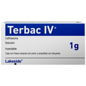 Terbac 1g IV fco c/ampula, ampolleta C/10ml sol iny SRL