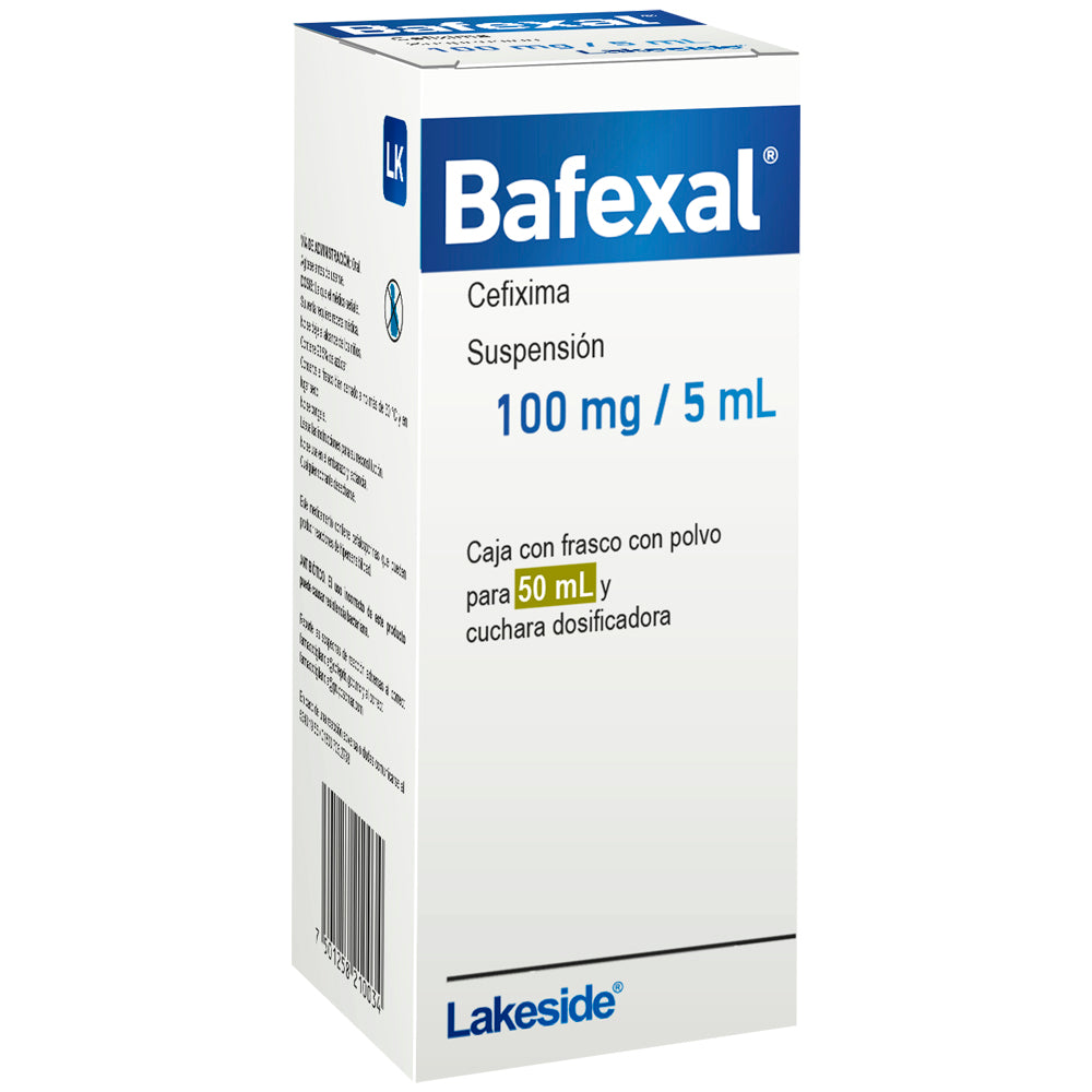 Bafexal 100mg/5ml FC/ 50ml susp Cefixima