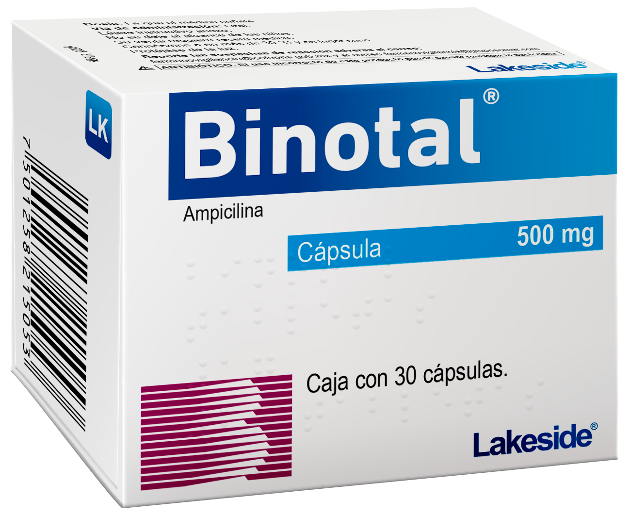 Binotal 500mg C/30 Cap Ampicilina