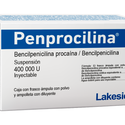 Penprocilina 400 000 U fco c/ampula, ampolleta C/2ml suspension iny