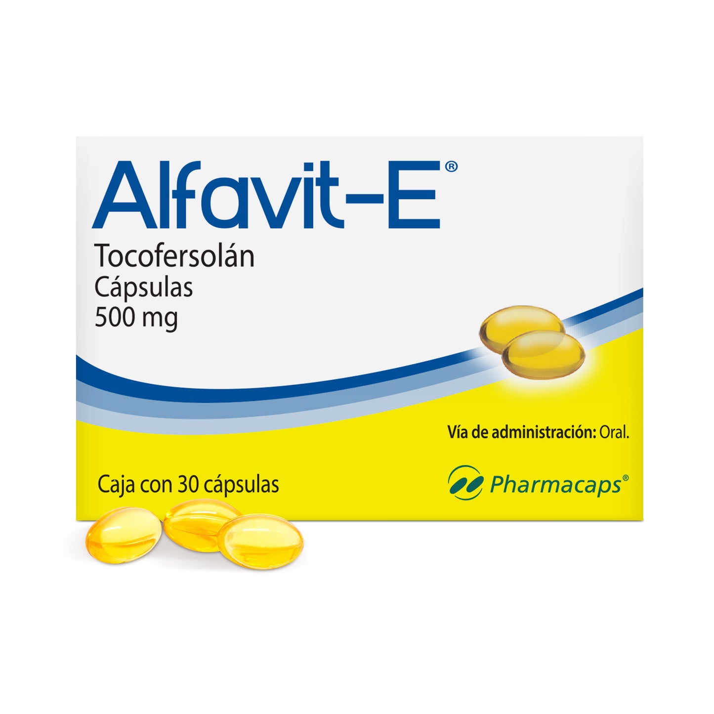 Alfavit - E Tocofersolán Vitamina E 500mg C/30 Cap Gelcaps