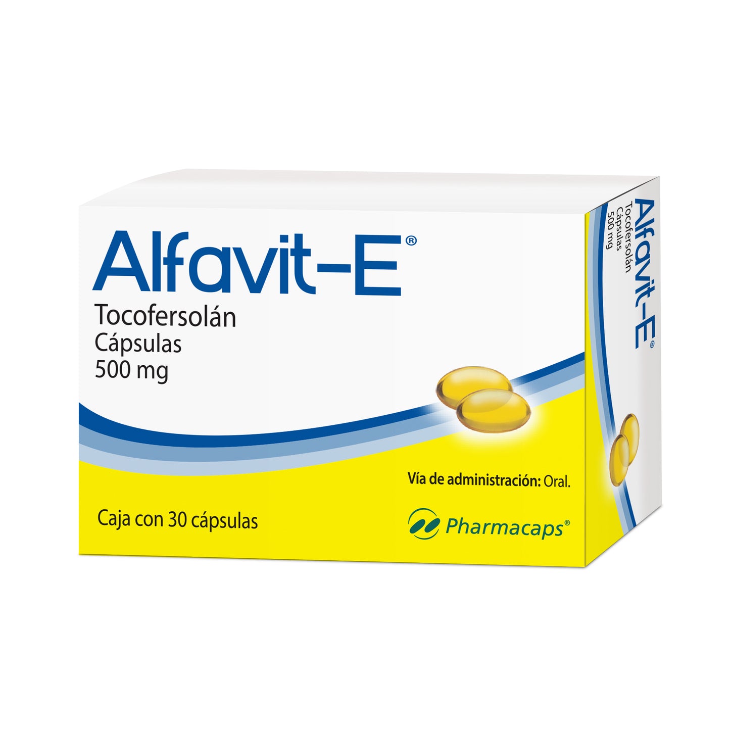 Alfavit - E Tocofersolán Vitamina E 500mg C/30 Cap Gelcaps