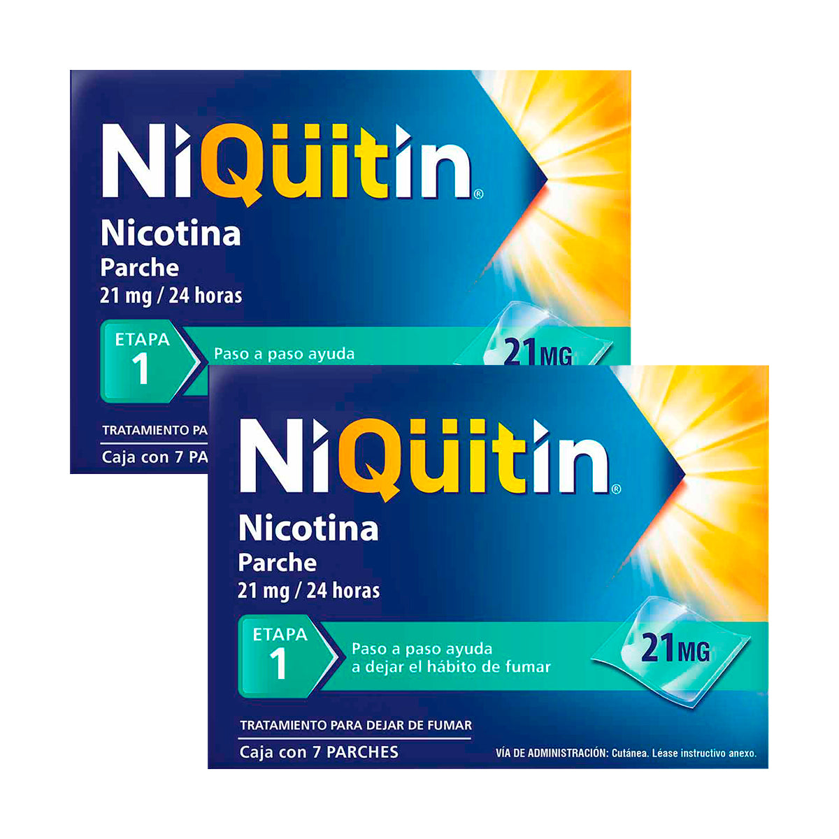 NiQuitin Etapa 1-2 Pack Tratamiento Para Dejar De Fumar