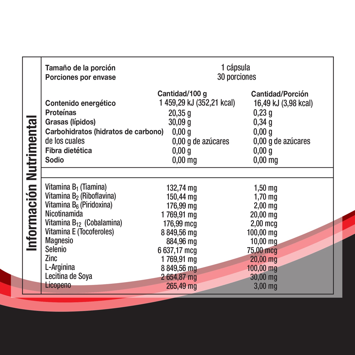 Gelcavit Ho L-arginina Con 30 Cápsulas Gelcaps
