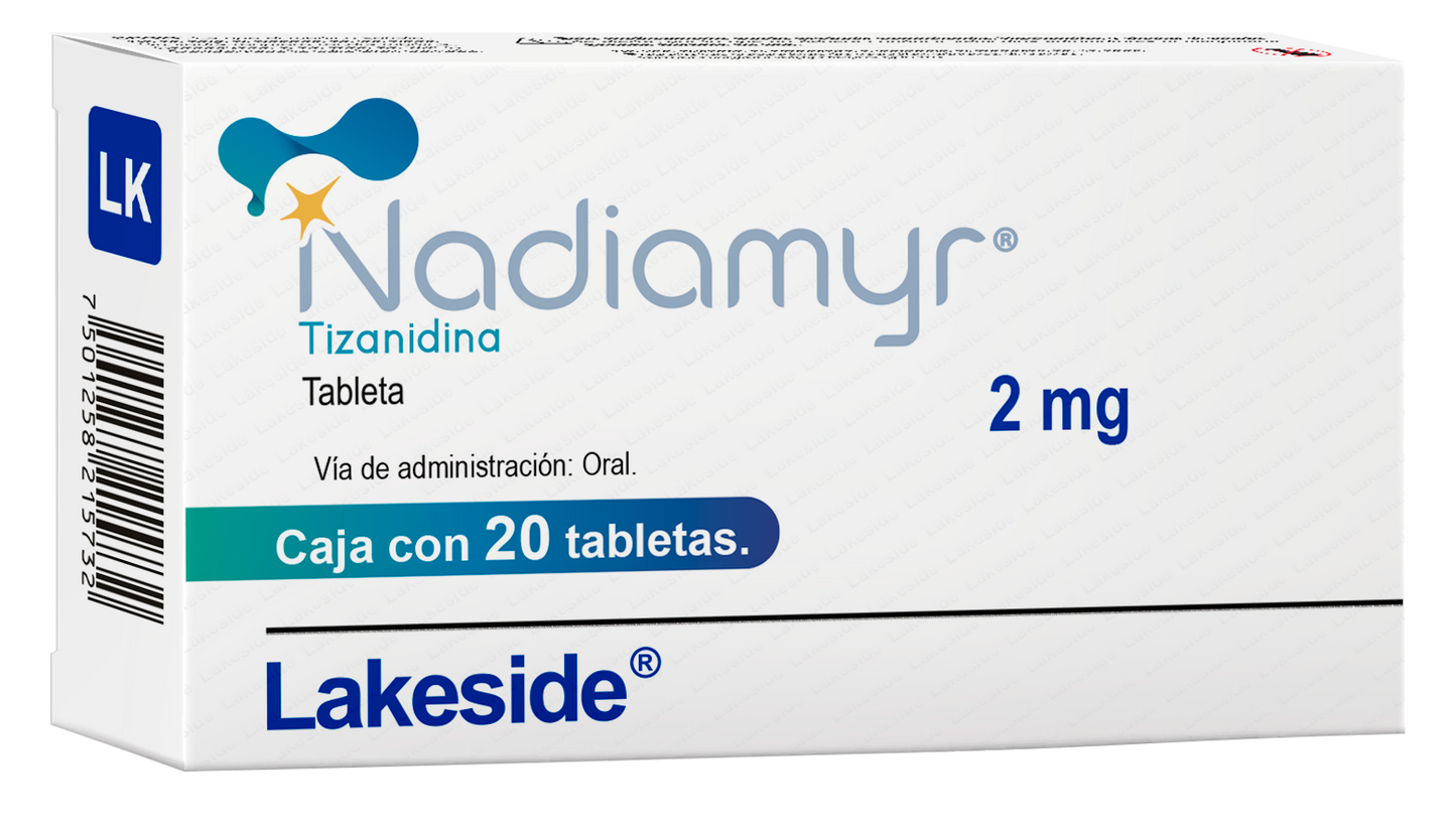 Nadiamyr 2mg C/20 tab Tizanidina