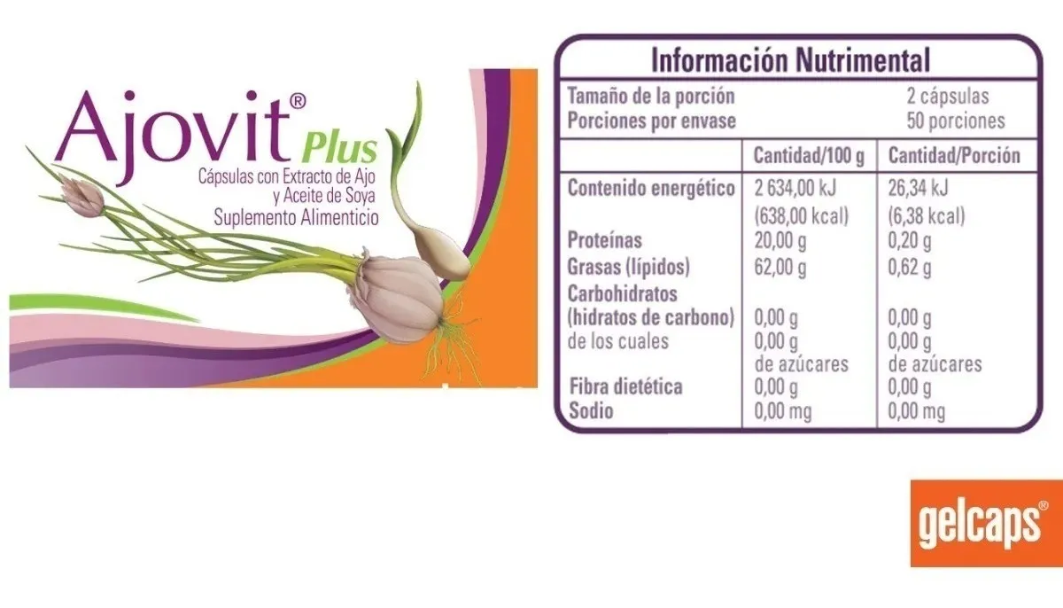 Ajovit Plus Deodorizado 100 Cápsulas Gelcaps