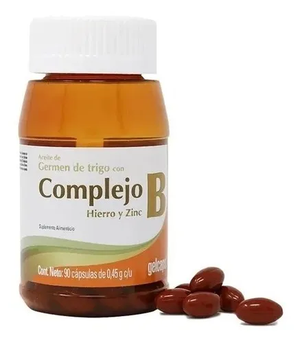 Complejo B Con Hierro Y Zinc C/90 Caps Gelcaps
