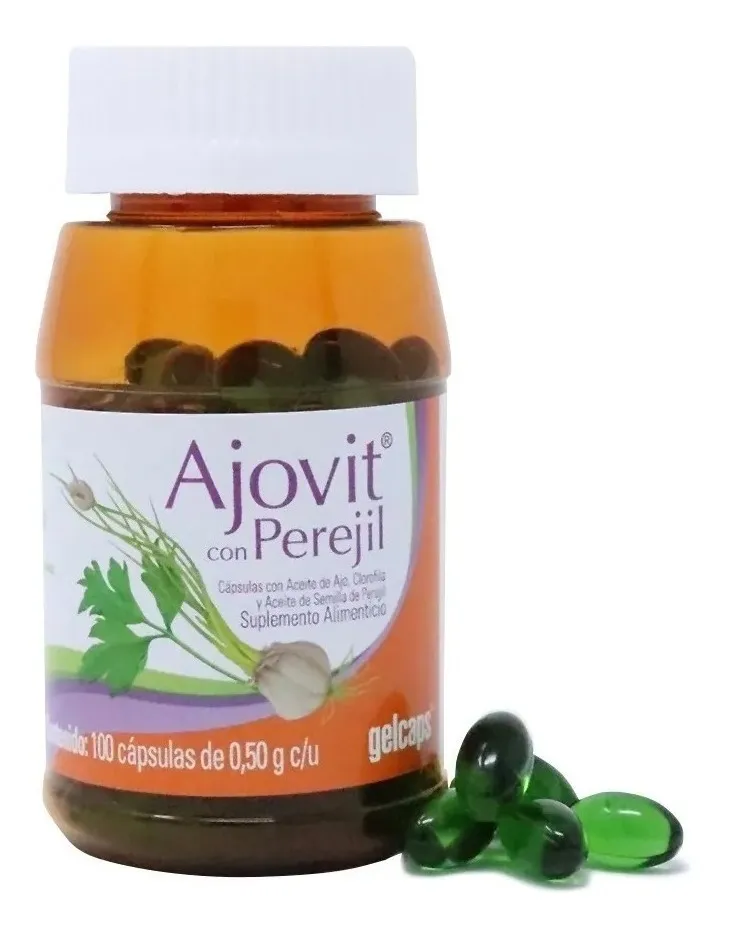 Ajovit Con Perejil 100 Cápsulas Gelcaps